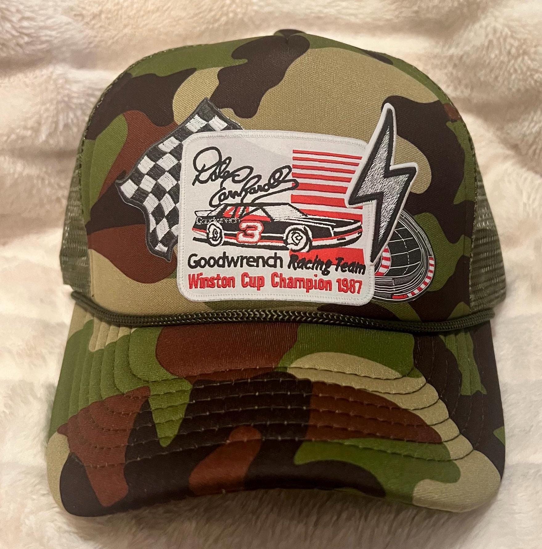 Vintage 1987 Goodwrench Racing Winston Cup Champion Camo Mesh Trucker  Cap