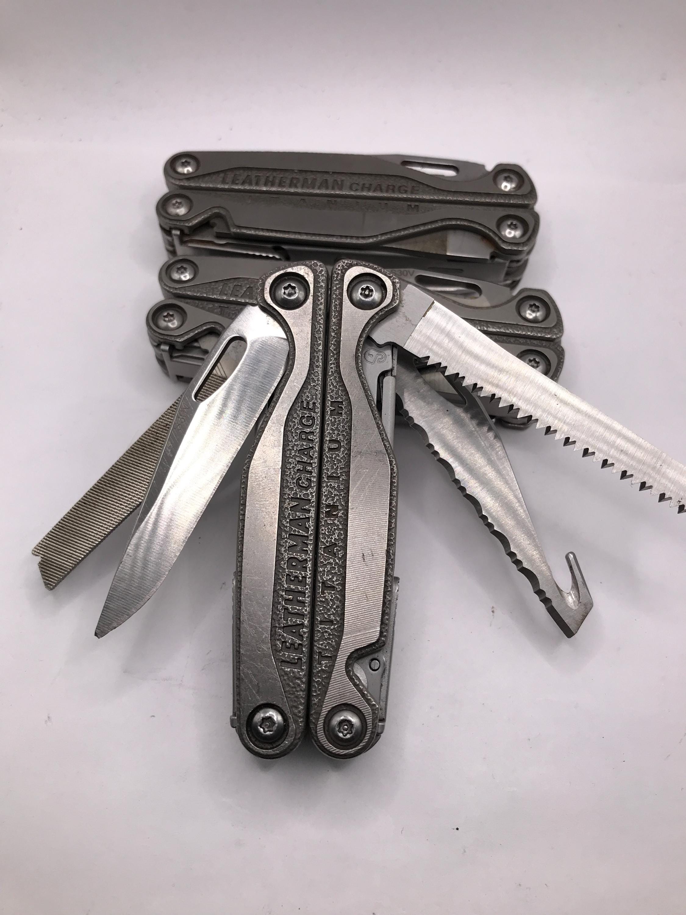 Leatherman Charge TTI Gen1 Titanium S30V New Style Handle Scales 