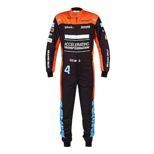 McLaren 2025 Go Kart Racing Suit, free Gift (Balaclava) CIK/FIA Level 2 Approved.