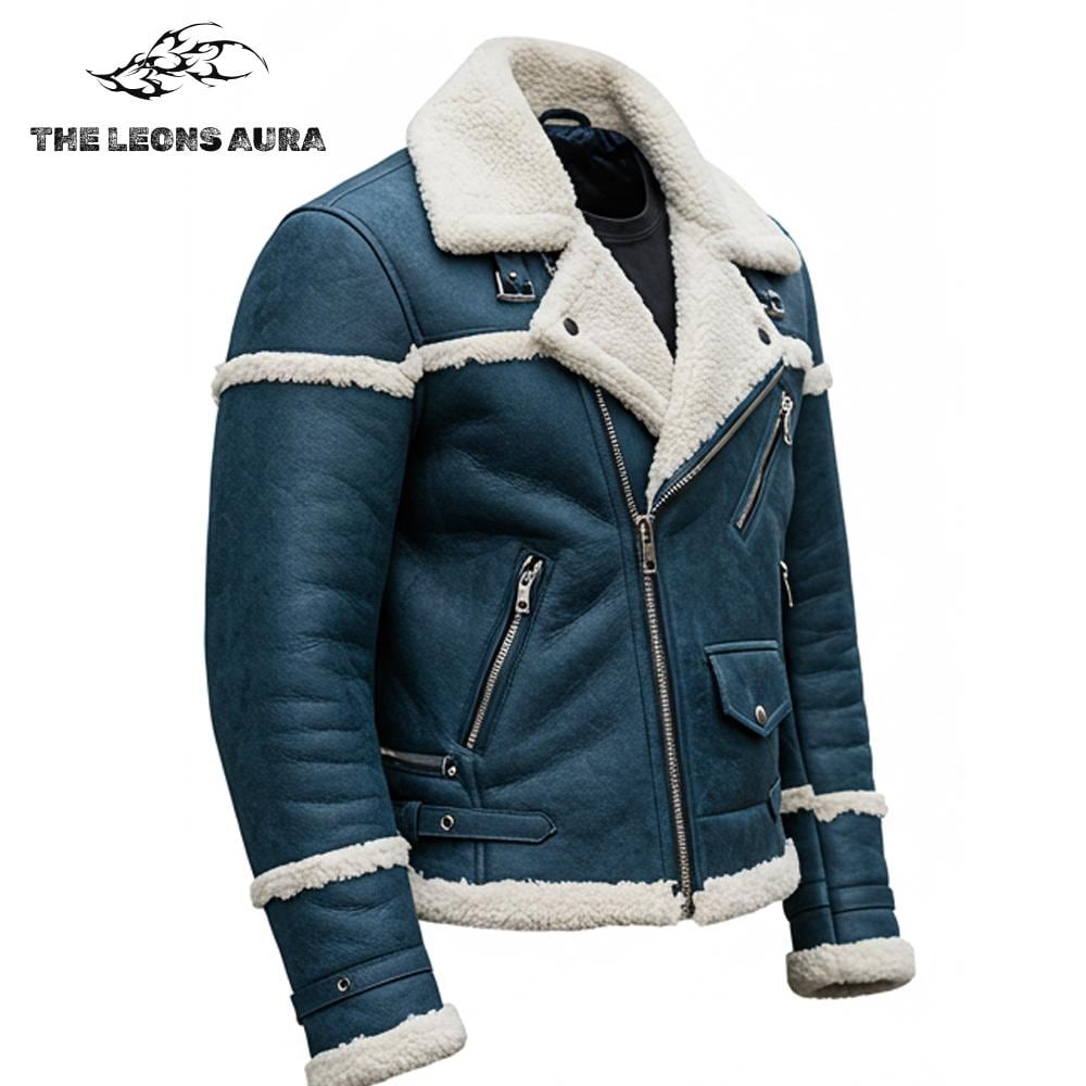 Denim Shearling Jacket - Etsy Canada