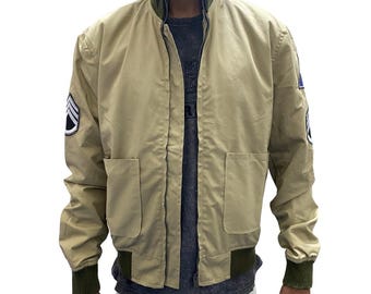 Men WW2 tanker jacket | Military uniform Khaki Cotton Bomber Jackets for Men