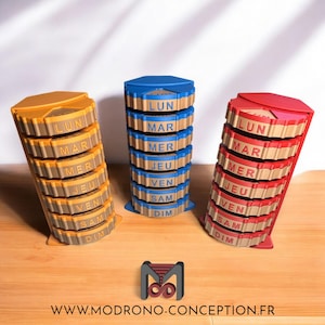 Large Capacity Weekly Pill Box - 7 Days Removable with 4 Daily Compartments