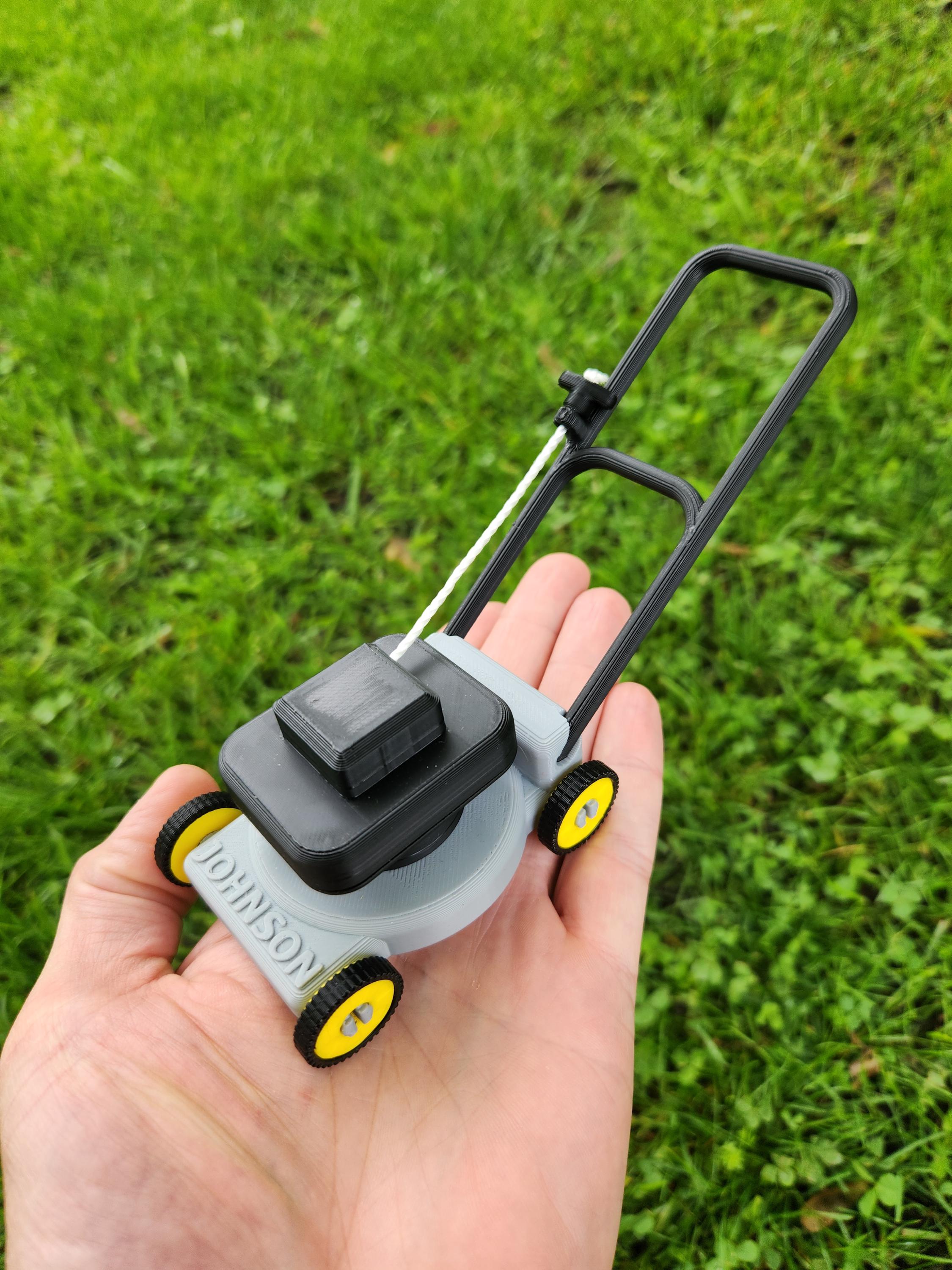 Mini 1/10th Scale Lawn Mower With Pull Start and Rolling Wheels - Etsy