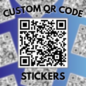 Custom QR Code Stickers: Scan to Link, Waterproof Labels
