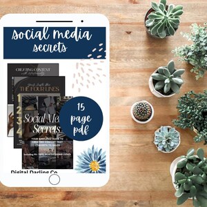 Social Media Secrets Guide | PDF Digital Download | 15 Page PDF | Printable