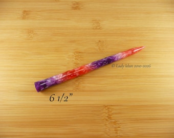 Hair Stick Longer Length Icicle Evening Sunset Acrylic Batch Two