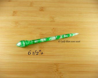 Hair Stick Longer Length Shamrock Green Acrylic