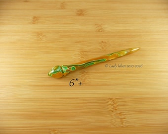 Hair Stick Medium Length Mint Tea Acrylic
