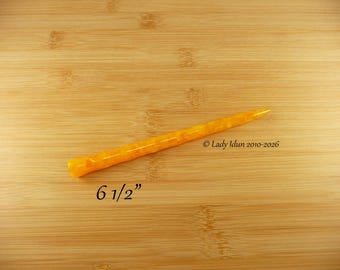 Hair Stick Longer Length Icicle Crushed Mango Acrylic