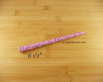 Hair Stick Longer Length Icicle Pink And Blue Web Acrylic Limited Supply