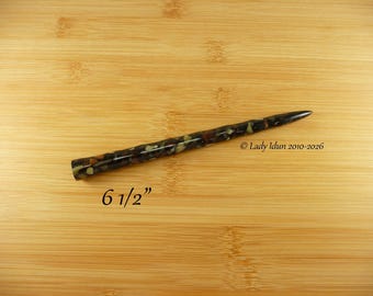 Hair Stick Longer Length Icicle Bedrock Stone Acrylic