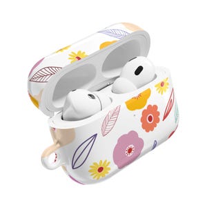 Floral AirPods Case: Botanical Flower Print, Lightweight Protection