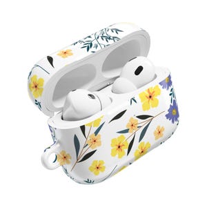 Floral AirPods Case: Botanical Flower Print, Slim Protective Cover
