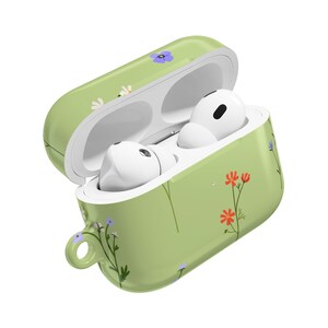 Floral AirPods Case: Lightweight Polycarbonate Flower Print Earbud Cover