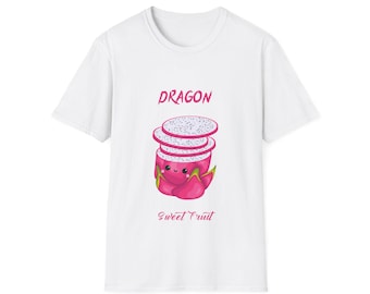 Dragon Fruit Graphic Tee, Sweet Fruit Unisex Shirt, Summer Casual Apparel
