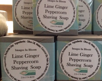 Lime Ginger Peppercorn Shaving Soap