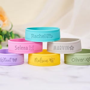 Silicone Bottle Labels, Personalized Baby Bottle & Sippy Cup Labels, Custom Daycare Labels, Water Bottle Label, Cup Label, Bottle Name Tag