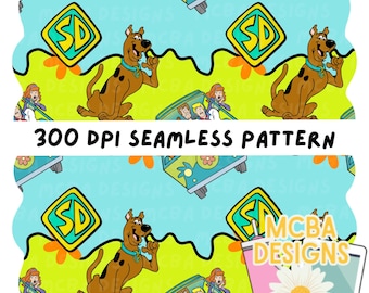 Mystery dog Seamless repeating pattern file
