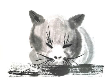 Tarjeta de notas S09 "Siesta de gato"