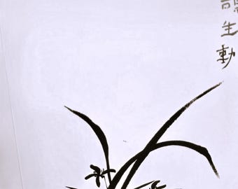 Tarjeta de felicitación S21 "Orquídeas en flor"
