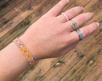 Customizable String Bracelet, Friendship Bracelet, S-clip Bracelet, Couples Bracelet, Handmade Bracelet, Surfer Bracelet, Summer Bracelet