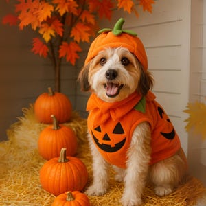 Anpassat Halloween-husdjursporträtt: Spöklik digital konst (digital nedladdning) bild 2