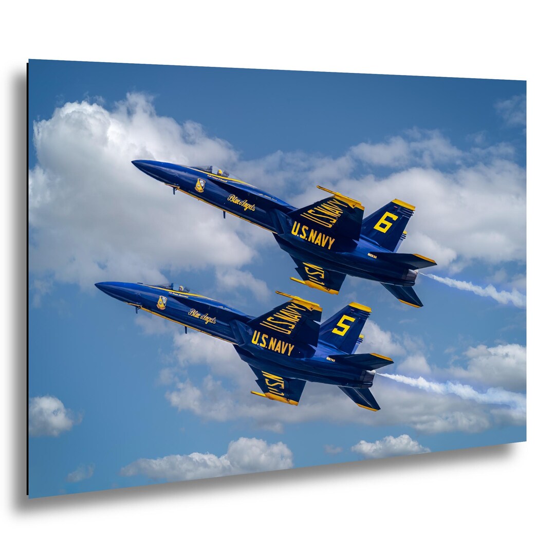 F18 Blue Angels Print: Number 5 and 6 Solo Formation Pass - Etsy