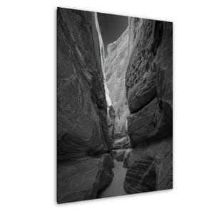 Valley of Fire Nevada Landscape Print, Desert Canyon Wall Art, Fine Art Black and White Photo, Mojave Gift, Southwest Wall Decor