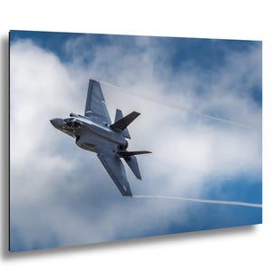 F35c Lightning II Fighter Jet Wall Art | Modern Military Aviation Print