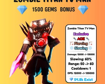 Golden Future Large Clockman & 5K💎 - Toilet Tower Defense TTD FAST CHEAPEST - Foto 6