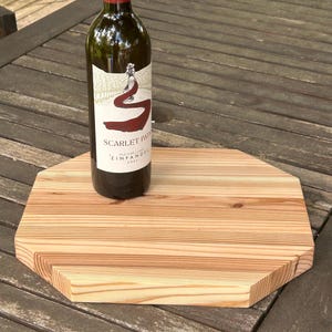 Handmade finished cedar outdoor serving platter charcuterie board