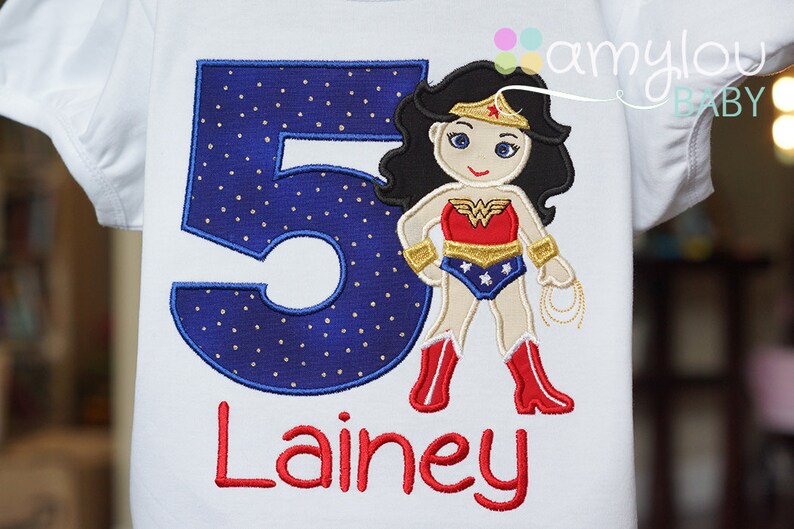 wonder woman birthday shirt
