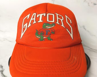 Cappellino da camionista vintage dei Florida Gators: cappellino snapback arancione retrò