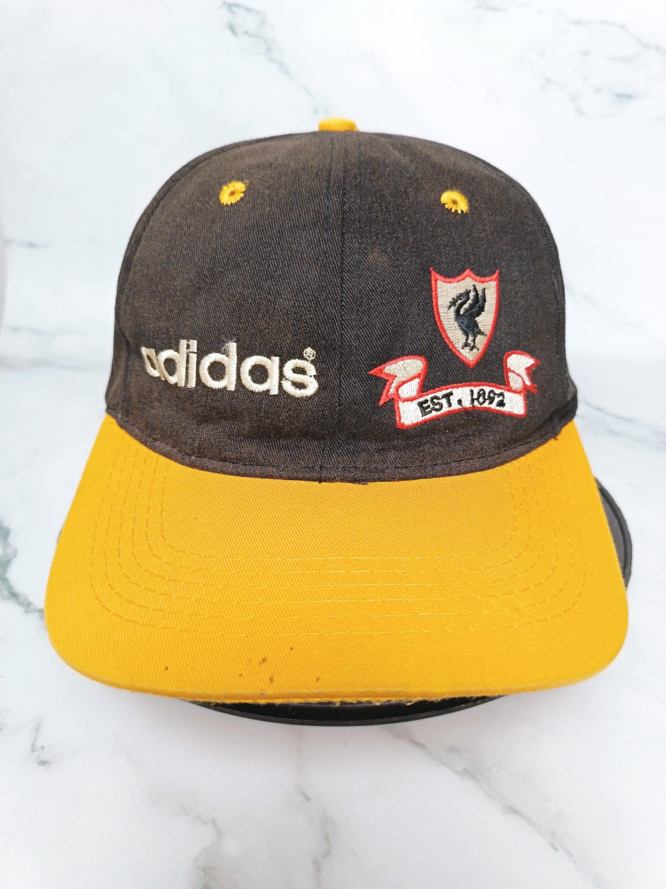 Vintage Liverpool FC Adidas Hat - Black & Yellow Soccer Cap - Etsy