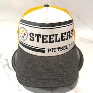 Used New Era Steelers Hat | Pittsburgh Adjustable Cap | NFL Football Fan Merch | Black Yellow Team Apparel