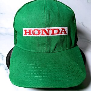 Vintage Honda Racing Auto Promotiepet JDM Auto Merch Groene Trucker Cap