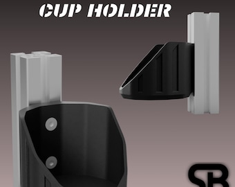 Cup Holder For Aluminum Profiles, Fanatec, SiMagic, Moza, Simucube, Asetek, Cammus - Simracing Accessories