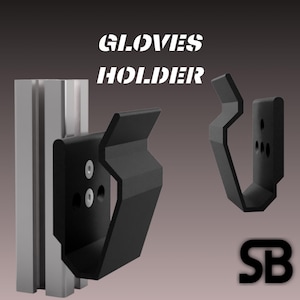 Gloves Holder for Aluminium Profiles - Fanatec, SiMagic, Moza, Simucube, Asetek, Cammus - Simracing Accessories