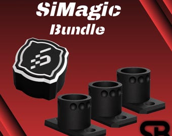 SiMagic QR Bundle - SiMagic 3 Pack Wall Mount And Dust Cover QR - SiMagic Alpha, Alpha EVO
