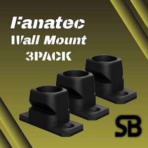 Fanatec QR2 3 Pack Wall Mount - Fanatec QR2, CSL DD, DD1, DD2, CSL Elite
