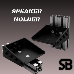 Speaker Holder Pack Of 2 for Aluminium Profiles - Fanatec, SiMagic, Moza, Simucube, Asetek, Cammus - Simracing Accessories