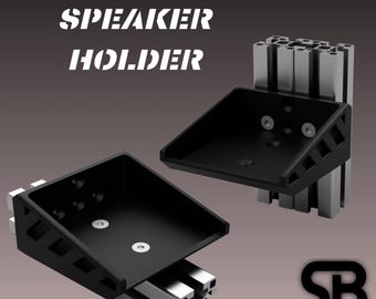 Speaker Holder Pack Of 2 for Aluminium Profiles - Fanatec, SiMagic, Moza, Simucube, Asetek, Cammus - Simracing Accessories