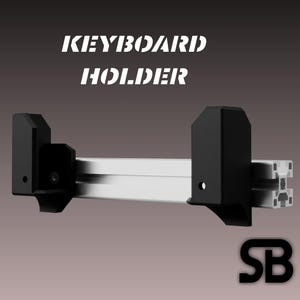 Keyboard Holder for Aluminium Profiles - Fanatec, SiMagic, Moza, Simucube, Asetek, Cammus - Simracing Accessories