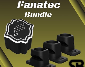 Fanatec QR2-bundel - Fanatec QR2 set van 3 muurbevestiging en stofkap QR2 - Fanatec QR2, CSL DD, DD1, DD2, CSL Elite