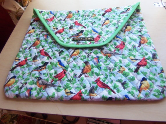 quilted computer bag
