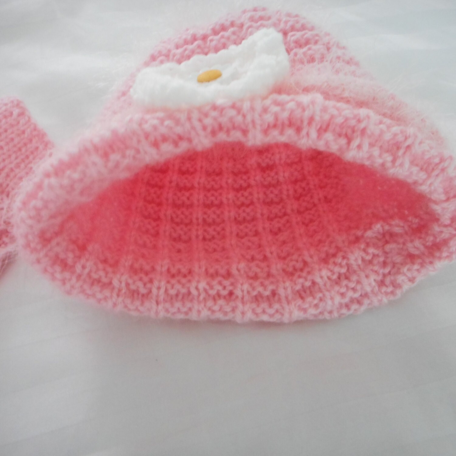 Baby Pink Sweater Hand Knit Pink Sweater Set Etsy