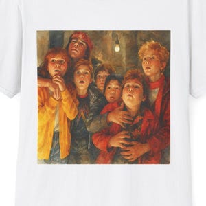 Goonies Vintage Graphic T-Shirt | Retro 80s Movie Tee | Unisex Softstyle Crewneck | &quot;Never Say Die&quot; Cult-Classic Gift for Movie & Art Lovers