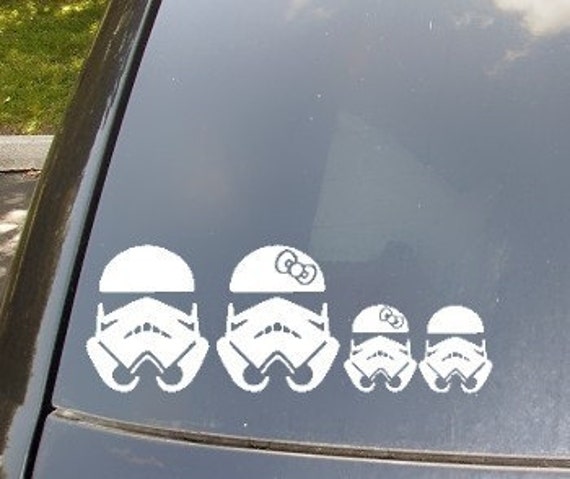 stormtrooper family car decal