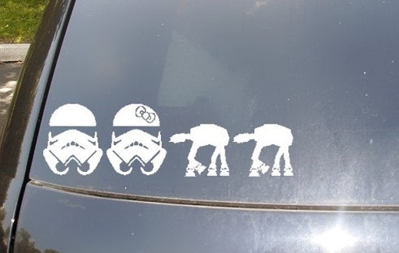 stormtrooper family car decal