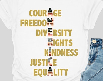 Equality Shirt, Human Rights Gift, Freedom Diversity Right Kindness Justice Tshirt, Anti Fascism Shirt, Protest Shirt, Social Justice Gift